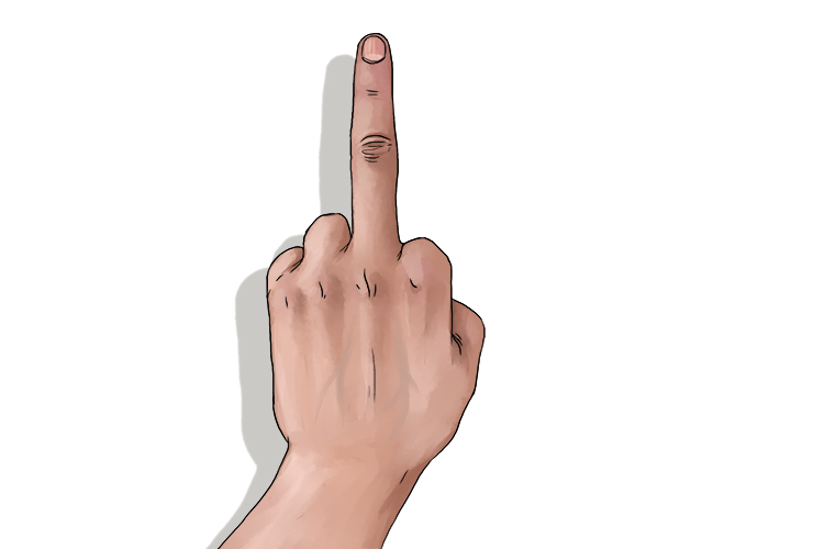 The middle finger can help you to remember middle age. Will you reach middle age? What's your life expectancy?